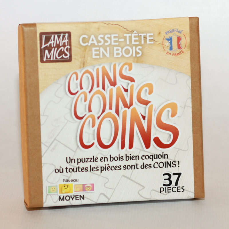 Casse-tête en bois "Coins Coins Coins" - Moyen - 37 pièces