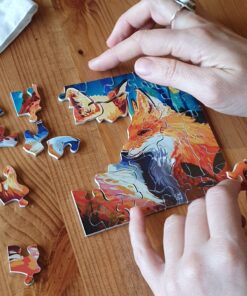 Puzzle en bois artisanal, fait à la main, fabriqué en France