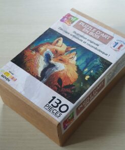 Lamamics - Puzzle en bois - 130 pièces - 2 renards