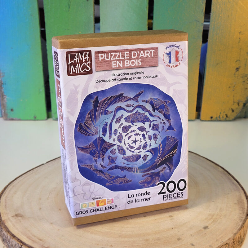 Puzzles en bois conçus, imaginés et fabriqués à vigneux de bretagne, en loire atlantique, en France. Casse-têtes découpés au laser pour une précision maximale.