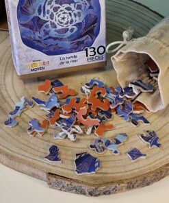 Alternative view of Puzzle en bois - Ronde océane - 130 pièces