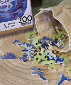 Alternative view of Puzzle en bois - Balade océane - 200 pièces