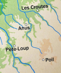 Alternative view of Puzzle en bois - Carte de France des curieuses appellations - 100 pièces